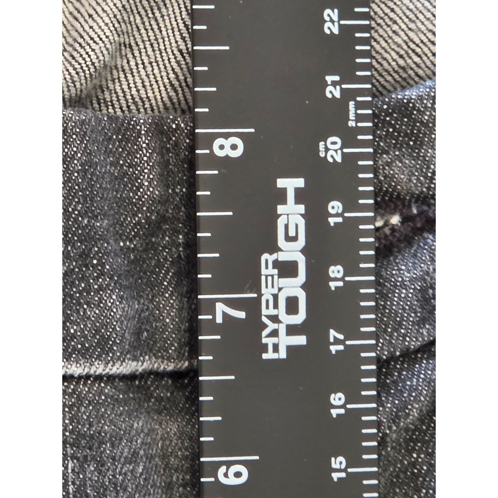 7 For All Mankind A Pocket Jeans Stretch Womens 30 Low Rise Black Boot USA Made - Picture 9 of 11
